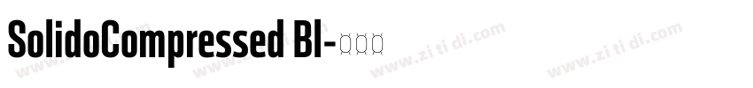 SolidoCompressed Bl字体转换